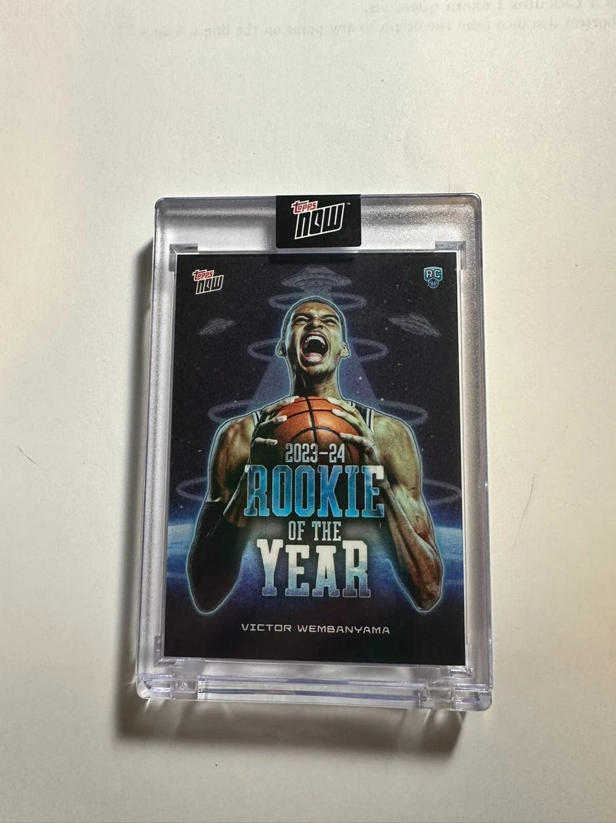 2024 Topps Now - Victor Wembanyama SSP Alien Glow in the Dark RC 