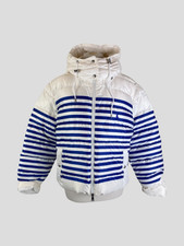 Polo Ralph Lauren White & Blue Down & Feather Jacket Size Uk14/us10