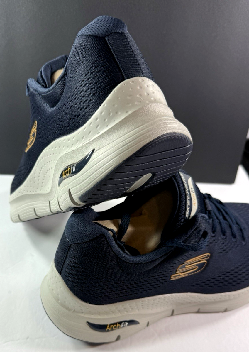 Authentic Skechers ARCH FIT / Men's / NAVY / Howie Long / NEW STYLE! Reg $95 NIB Authentic Skechers ARCH FIT / Men's / NAVY / Howie Long / NEW STYLE! Reg $95 NIB