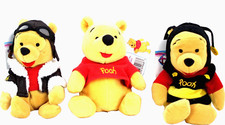 The Disney Store  Mini Bean Bag  Pooh  Pooh Pilot  Pooh Bumble Bee