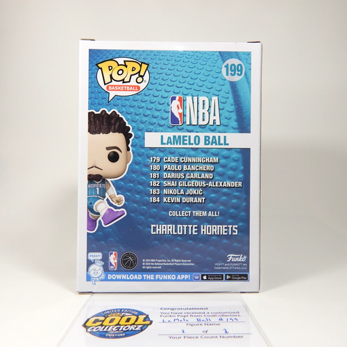 Funko Pop! NBA Basketball Hornets LaMelo Ball 199 Fanatics Custom Glitter 1 of 1 - Picture 16 of 19