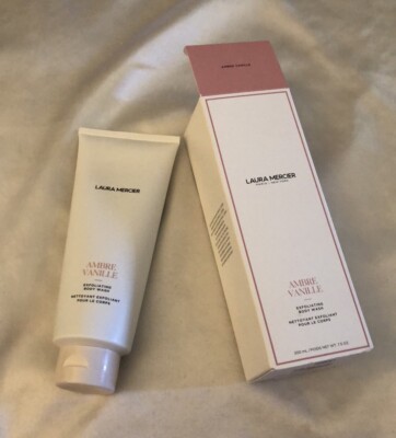 Laura Mercier Ambre Vanille Exfoliating Body Wash Sealed 200ml Full Size NIB