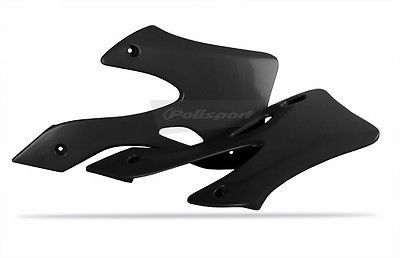 KAWASAKI Radiator Scoops Shrouds KX 125 / 250 1999 - 2002 BLACK Motocross - 第 1/1 張圖片
