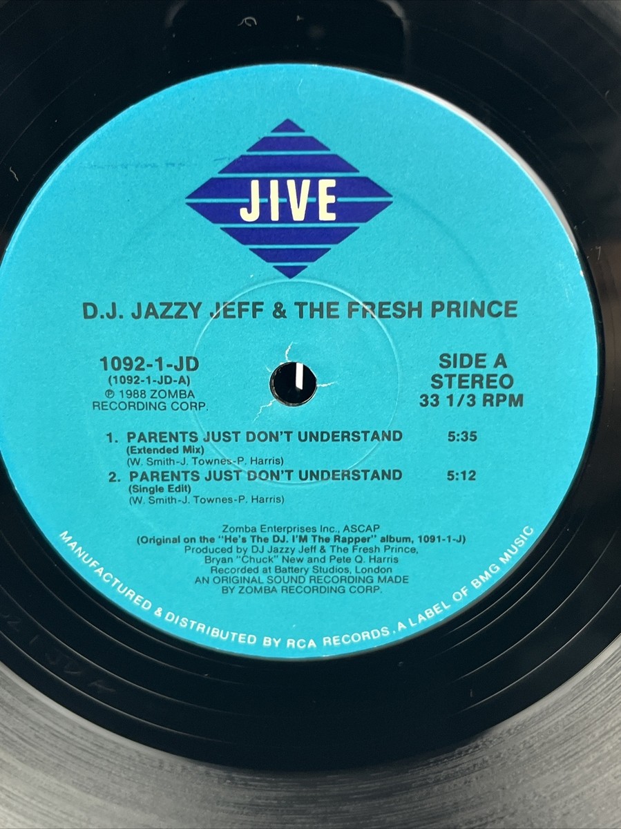 DJ Jazzy Jeff & Fresh Prince “Parents Just Don't Understand” EX LP