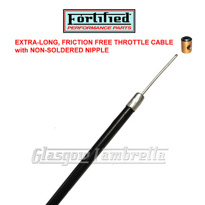 Vespa Friction Free Cable Kit And Speedometer Cable Grey 8 Cables VBB
