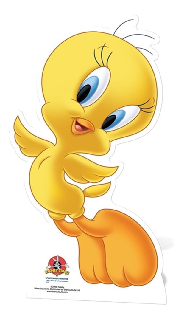 Tweetie Pie Tweety Looney Tunes Lifesize CARDBOARD CUTOUT standee