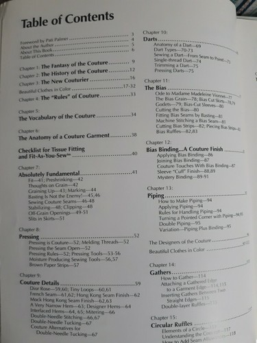 Palmer Pletsch Couture: The Art of Fine Sewing Roberta Carr 1993 Fashion Home EC - Picture 7 of 23