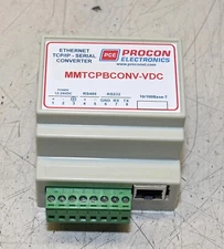 PROCON Electronics DIN RAIL TCP/IP - SERIAL RS232 RS485 Converter MMTCPBCONV-VDC