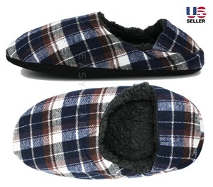 plaid house shoes