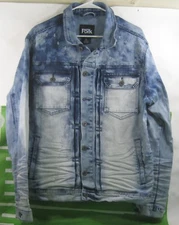 New FBRK CIEL BLUE DENIM JACKET  MEN SIZE  XL