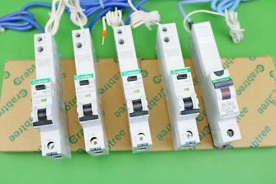 Crabtree RCBO C6 C10 C16 C20 C32 6HSR 30mA Single Pole Type C Type B RCBO 10kA