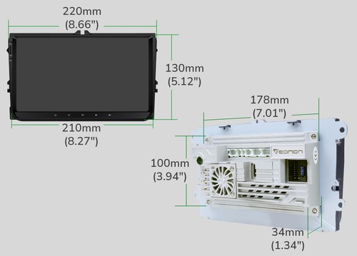 For 2008-2015 VW Scirocco 9"Android 13 6+64 Car Radio Stereo GPS Navi CarPlay 4G - Picture 8 of 38