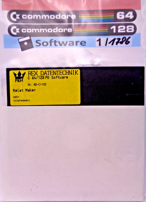 COMMODORE 64/128 -- RELAT MAKER (REX - DISK)