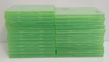 Lot Of 25 Xbox 360 Translucent Clear Green Replacement Cases Read Description