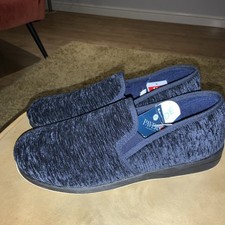 Pantofole uomo B/N Pavers blu, taglia 9 Eur 43 vestibilità ampia