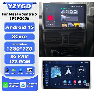 For Nissan Sentra 5 1999-2006 Car Multimedia Players Video Android Atuo Carplay