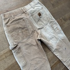 Vintage Sun Faded Carhartt B11 BRN Carpenter Work Pant 33x30