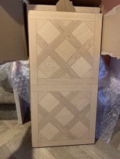 6 x Dunelm Clovelly Natural Oak Parquet Pattern Effect Laminate Flooring Tiles