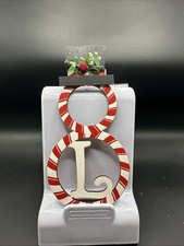 Wooden snowman letter L