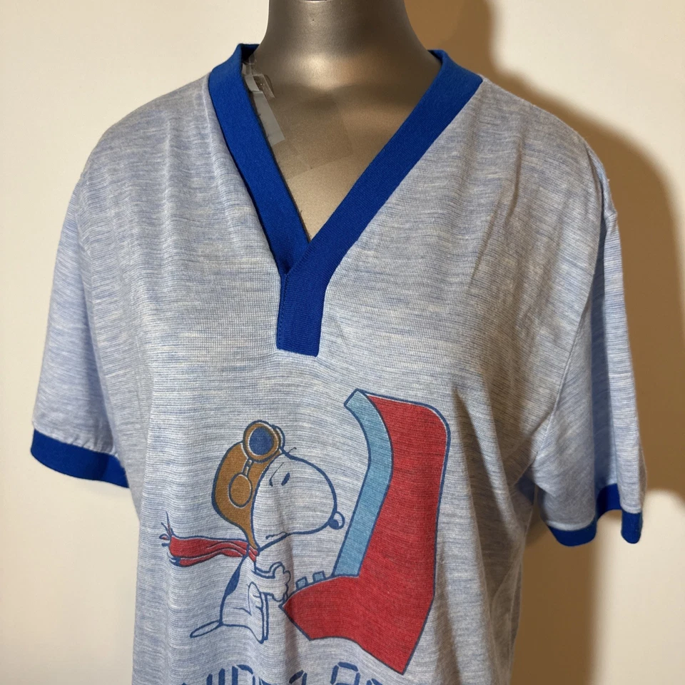 Camisón arcade vintage Sears Snoopy Red Baron videojuego adulto XL 70’s 80’s Foto 3 de 4
