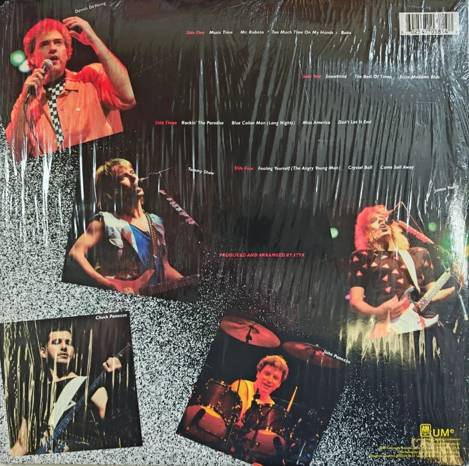 Styx Caught In The Act Live LP Album vinyl record 2015 reissue on A&M rock - Изображение 2 из 4