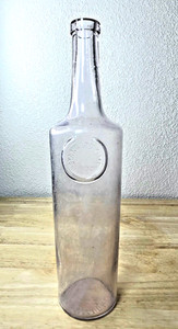 Pre Pro STANDARD TIME BOURBON Horseshoe Whiskey Bottle 12" DALLEMAND CO Chicago