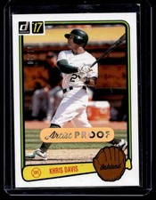 2017 Donruss Retro Variations 1983 Artist Proof Khris Davis 06/10 Oakland