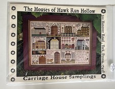 Carriage House Samplings The Houses of Hawk Run Hollow Chart Primitive