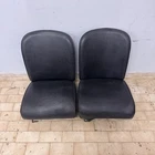 Complete interior upholstery original Fiat 500 F L black seats panels
