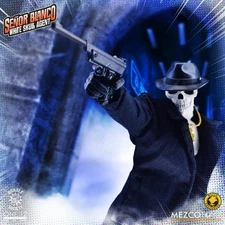 Mezco Toys Exclusive White Skull Agent Senor Blanco Complete One:12 Collective