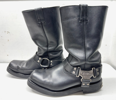 Pair of Used Harley Davidson Men Size 9 Wide Moto Engineer Boots Pair of Used Harley Davidson Men Size 9 Wide Moto Engineer Boots