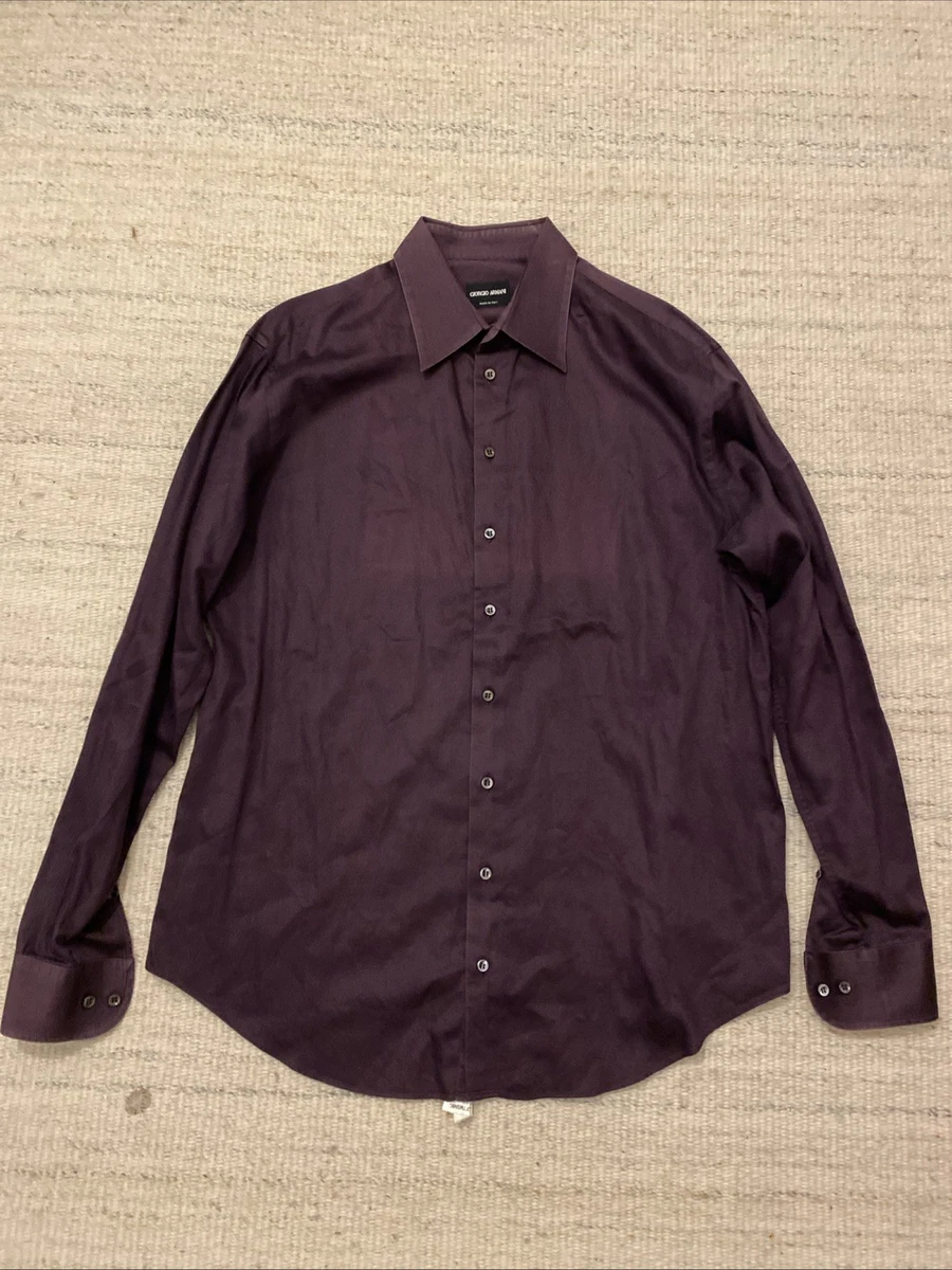 Giorgio Armani Black Dress Shirts for Men for sale | eBay