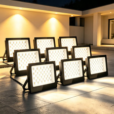 10X 100W LED Floodlight Spot Security Flood Lights Outdoor Garden Lamp 3000K