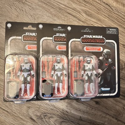 CRACKED(3x) KENNER Star Wars Vintage Collection IMPERIAL ARMORED COMMANDO VC366