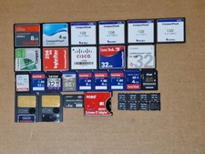 31 x SDHC M2 SMARTMEDIA MEMORY STICK Compactflash Memory Cards Bulk Job Lot