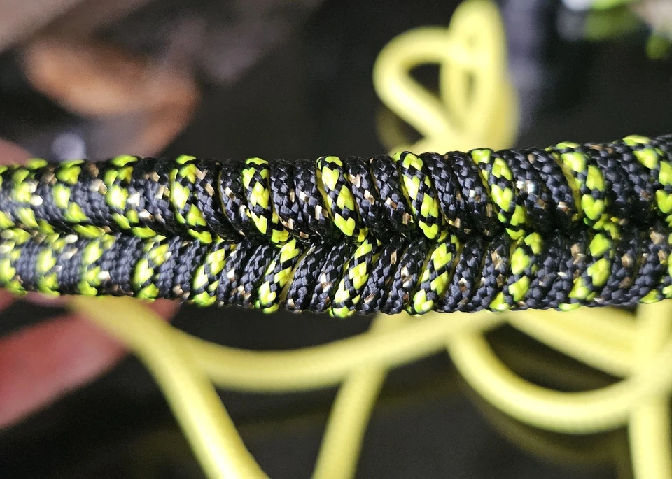 Knotenhalfter + Bodenarbeitsseil | Neongelb | Handmade - Bild 3 von 4
