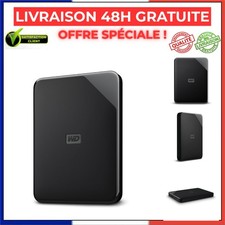 WD Elements 2 To Disque dur externe portable USB 3.2 Gen 1 Noir