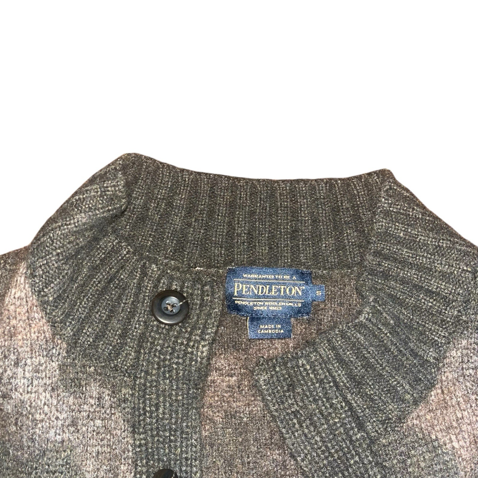 Pendleton Cardigan Button Down Lambs Wool Blend C… - image 4