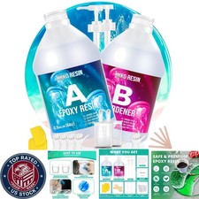 High Gloss Epoxy Resin 1 Gallon Kit - Self-Leveling, Bubble-Free Excellence