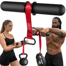 FitBeast Forearm Strengthener  Exerciser, Wrist Roller with Red