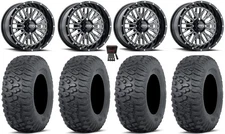 ITP Momentum 14" Wheels Milled 27" Terra Hook Tires Kawasaki Teryx Mule