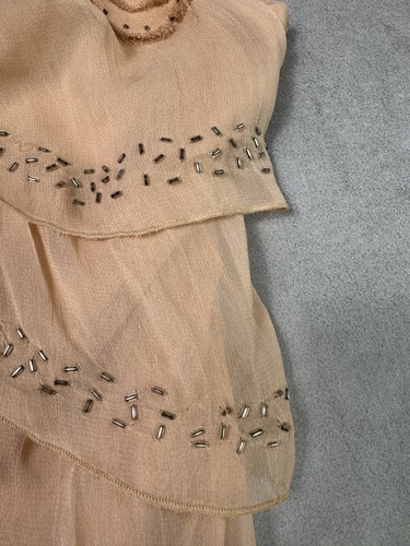 Blusa sin mangas Morgan De Toi con volantes para mujer viscosa talla T2 beige - Imagen 7 de 24