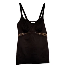 Ruby Ribbon Lace Cami Camisole Shaping Top Womens 36 Shapewear Tank 3024 N22