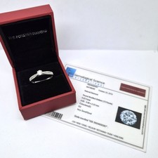 18ct Forever Diamond 0.40ct Ring Size Q 18k White Gold Hallmarked Engagement