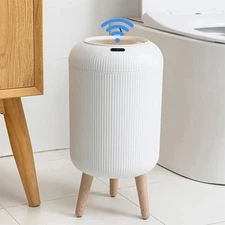 Wastebasket with Lid Automatic Sensor Trash Can Dispenser Smart Electric