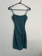 Windsor Green Glitter Bodycon Strappy Dress Size XS