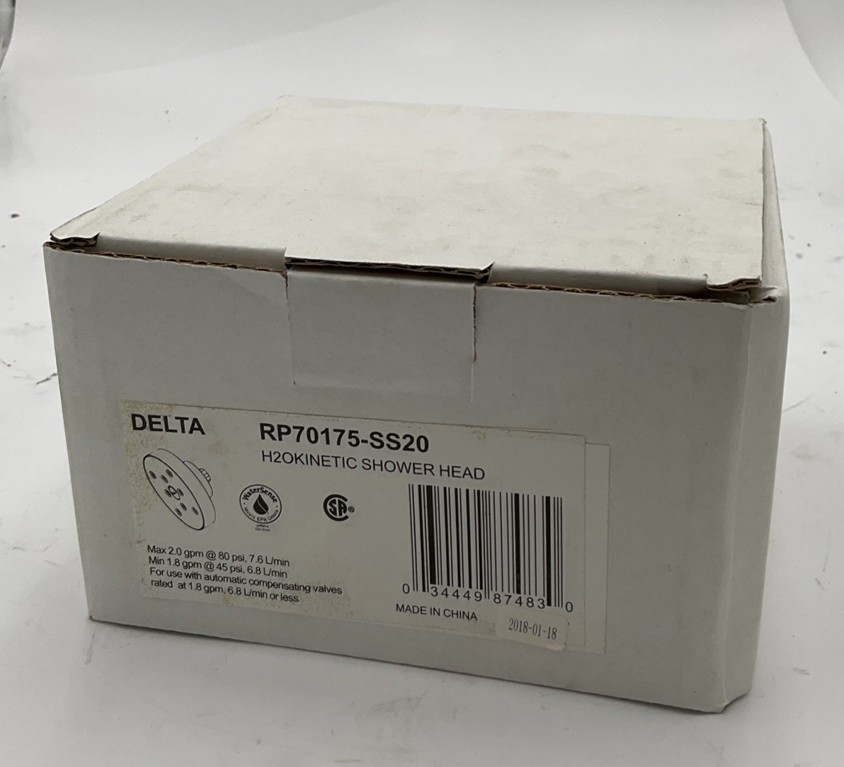 Delta RP70175-SS20 2.0 GPM Contemporary Shower Head, Chrome Finish