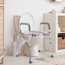 Portable Raised Toilet Seat for Elderly – Adjustable, 350lbs Capacity