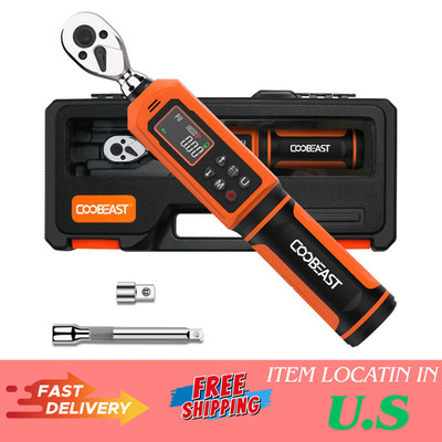 Digital Torque Wrench 1/4 Drive, 0.33-22.1 Ft.lbs./0.45-30Nm Range, Electronic T