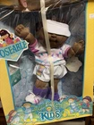 Cabbage Patch Kids Bella Bethany Poseable Soft Girl Doll Curly Brown Hair NIB